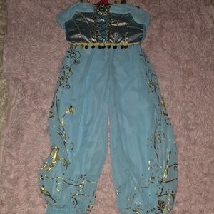 Disney Aladdin Blue and Gold Dress